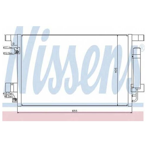  Радиатор кондиционера MITSUBISHI LANCER 07- NISSENS
