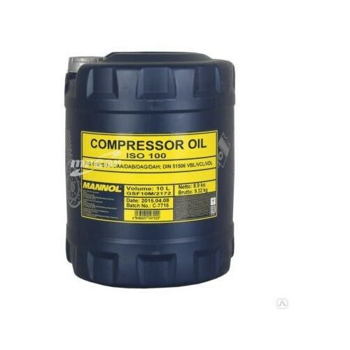 Масло для компрессоров  Яндекс Маркет MANNOL 1495 Mannol Compressor Oil ISO 100 Минеральное масло 