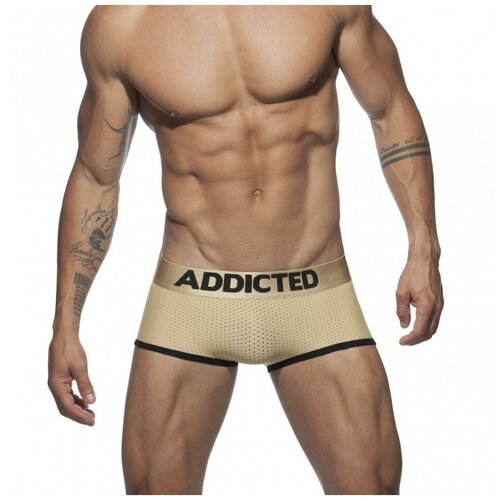 Трусы-боксеры Gold & Silver Mesh Boxer - Gold / Addicted /