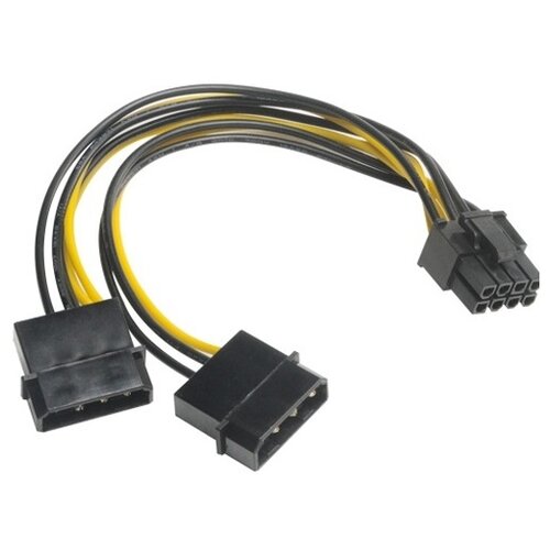 Кабель Akasa 4pin Molex - 6+2-pin PCIe AK-CBPW20-15