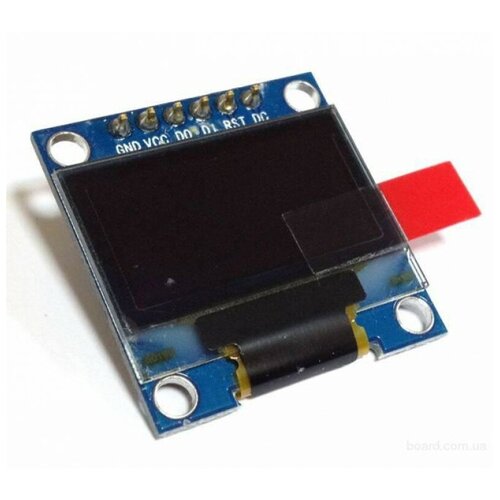 OLED дисплей 0.96 128x64, SPI желтый и