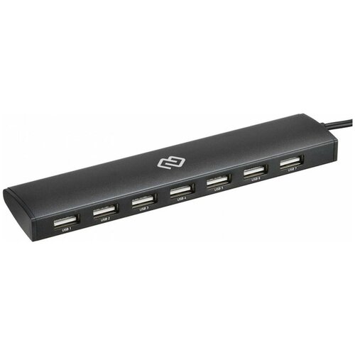 Разветвитель USB DIGMA HUB-7U2.0-UC-B 7порт. черный