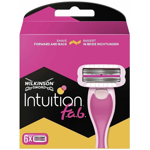 Бритва Wilkinson Sword Intuition FAB сменные кассеты 6 шт