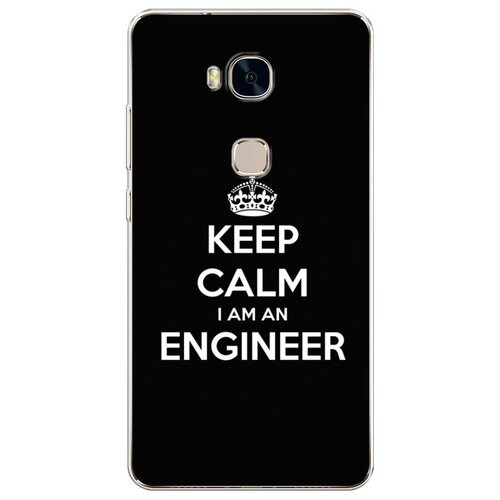 Силиконовый чехол Big boss на розовом на Honor 5X / Хонор 