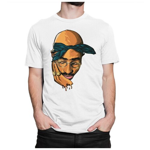 Футболка Dream Shirts Тупак Шакур - Tupac Мужская белая XS