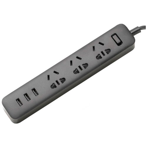 Удлинитель Xiaomi Mi Power Strip 3, XMCXB01QM, 3 розетки, с/з, 10А / 2500 Вт