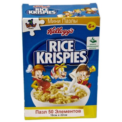 Пазл Kelloggs 16x22см. - 50 элементов, тип Rice Krispies, цв