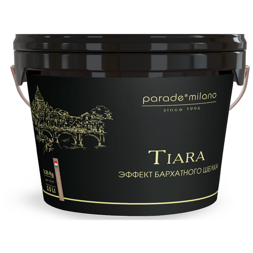 Декоративное покрытие Parade Milano Tiara, белый, 4 кг, 2.5