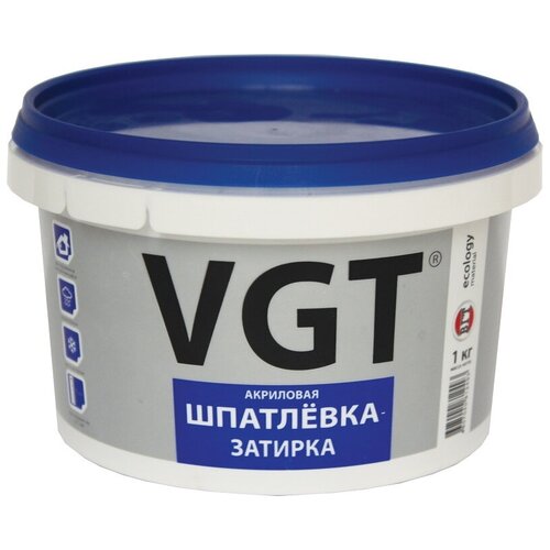 Шпатлевка-затирка водостойкая VGT, акриловая, 1 кг