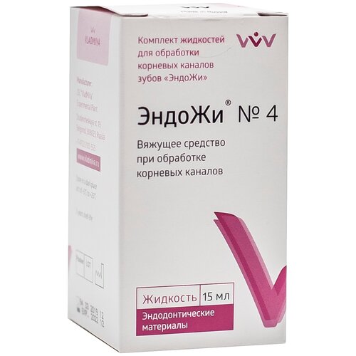ВладМиВа гемостатическая жидкость ЭндоЖи №4, 15 мл, белый, универсальный, 1