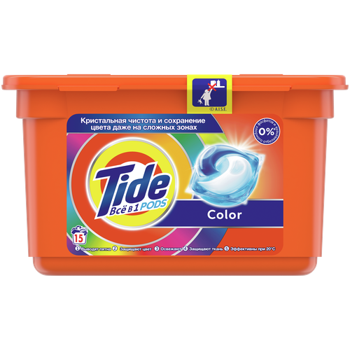  Tide ВСЁ в 1 PODs Капсулы Для Стирки Color 12 Стирок