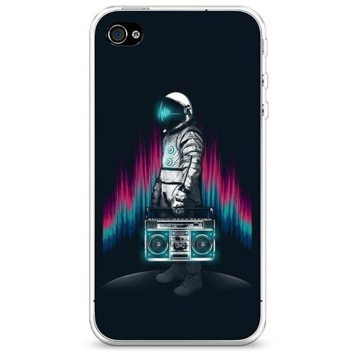 Силиконовый чехол Комос в голове на Apple iPhone 4/4S / Ай