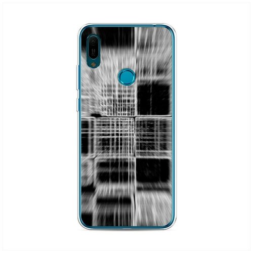 Силиконовый чехол Лисички фон на Huawei Y6 2019 / Хуавей Y
