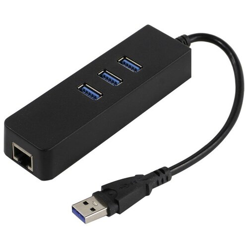 Хаб USB KS-is USB 3.0 RJ45 LAN Gigabit KS-405