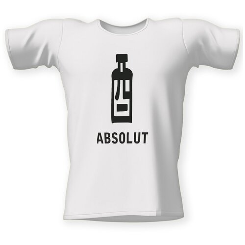 Футболка CoolPodarok Absolut бутылка