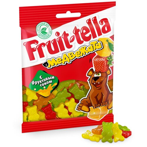 Жевательный мармелад Fruittella Медвежата ассорти, 70