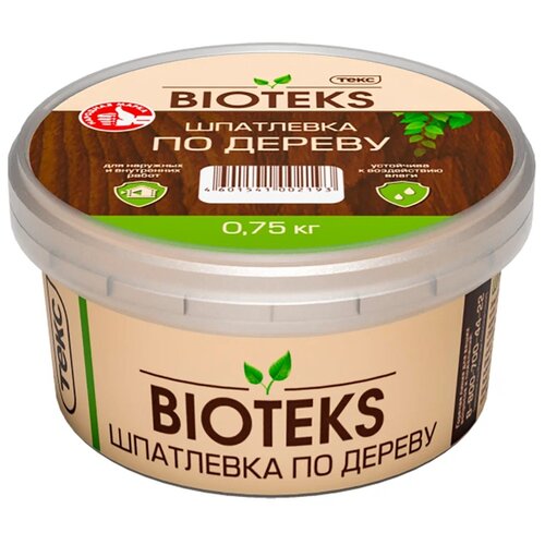 Шпатлевка ТЕКС BIOTEKS по дереву, белый, 0.75