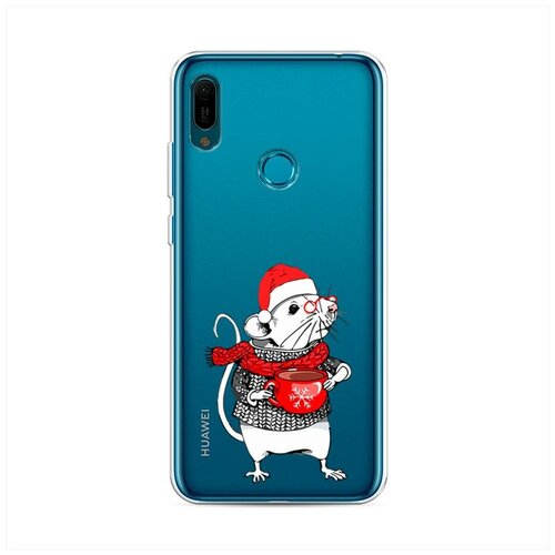Силиконовый чехол Морская свинка на Huawei Y6 2019 / Хуаве