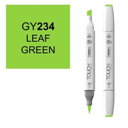 Маркер Touch Twin Brush 234 зеленый лист GY234