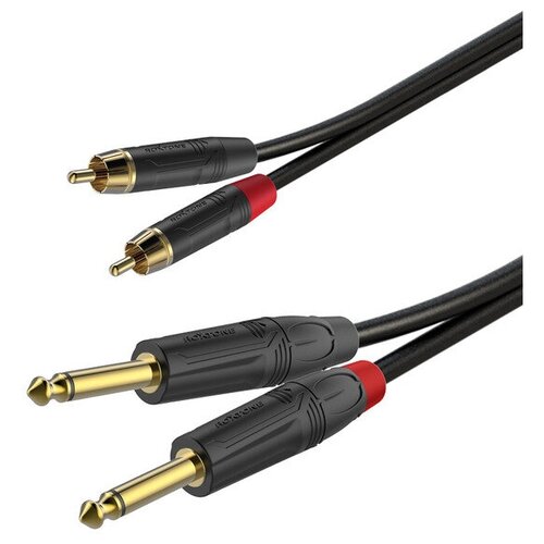 Кабель аудио 2xJack - 2xRCA Roxtone GPTC200/3 3.0m