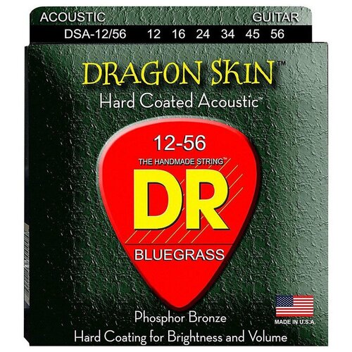 Струны для акустической гитары DR String Dragon Skin