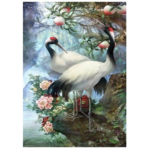 Журавли мозаика на подрамнике 40х50 Painting Diamond GF2086