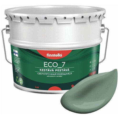 Краска акриловая finntella Eco_7 Anti Plesen моющаяся матовая naamiointi 0.9