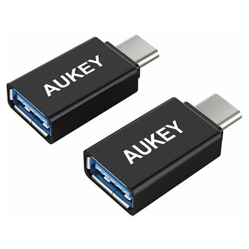 Aukey Переходник Aukey USB-A на USB-type-C (2 шт)