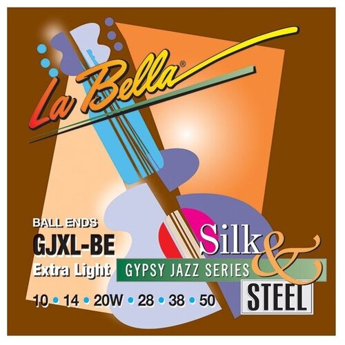 Струны для акустической гитары LA BELLA GJXL-BE Gypsy Jazz Silk