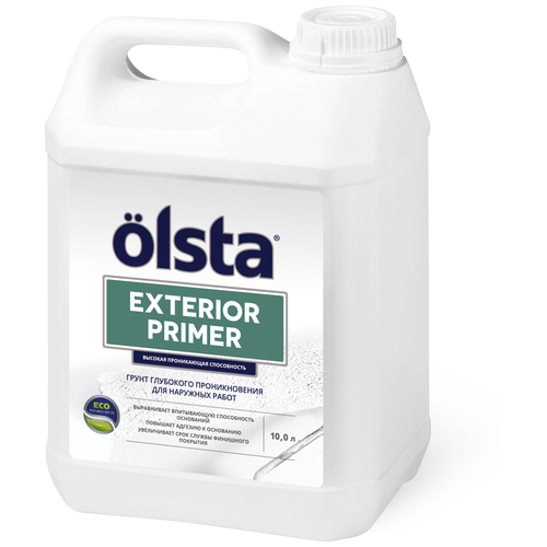 Грунтовка укрепляющая Olsta Exterior Primer, 10.35 кг, 10 л,