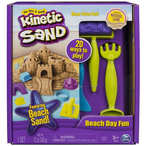  Набор для лепки Kinetic Sand Кинетический песок Веселая пляж