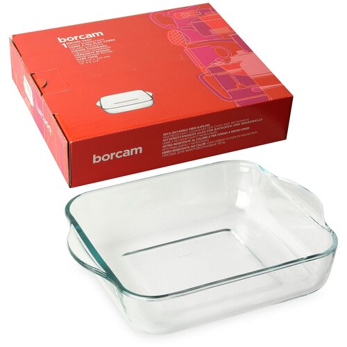 Выпечка и запекание  Яндекс Маркет Лоток для свч 59034 pasabahce tray with handle, 1,95 л