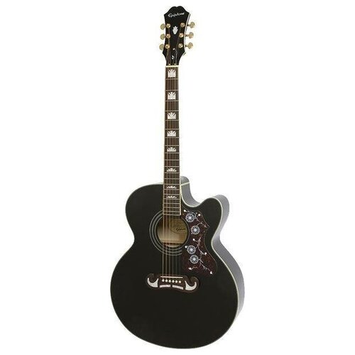 EPIPHONE EJ-200SCE Black (w/ Fishman PreSys) гитара электроа