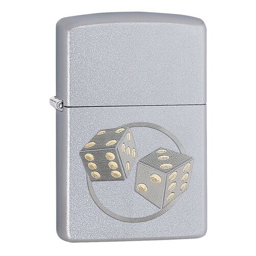 Zippo Classic с покрытием Satin Chrome, латунь/сталь, серебр