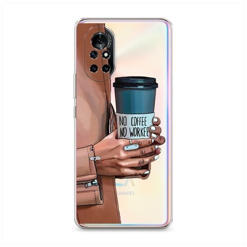 Силиконовый чехол No coffee на Huawei Nova 8 / Хуавей Нова