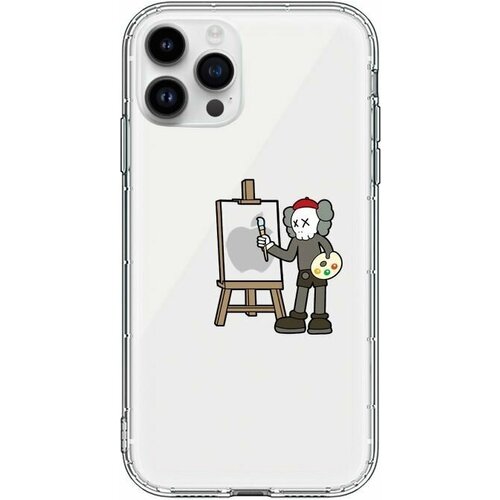 Чехол силиконовый Kaws художник iPhone 12 Pro