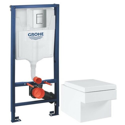 Комплект подвесной унитаз Grohe Cube Ceramic 3924400H + 3948