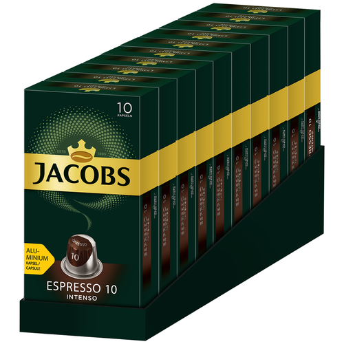 Капсулы для кофемашин  Яндекс Маркет Набор кофе в капсулах для Nespresso Jacobs Espresso 10 Inten