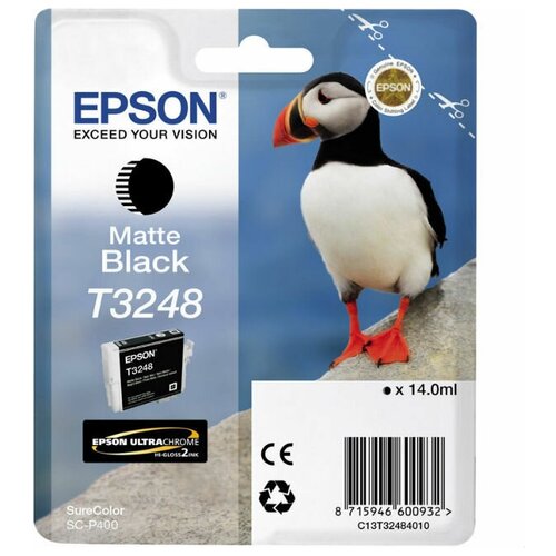 Картридж Epson T3248 черный матовый (c13t32484010)