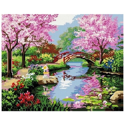 Весенняя пастораль мозаика на подрамнике 40х50 Painting Diam