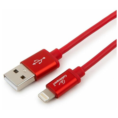 Аксессуар Gembird Cablexpert Silver Series USB - Lightning 1m Red