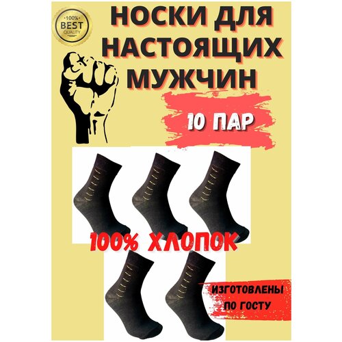 Носки мужские 100% хлопок 10 пар