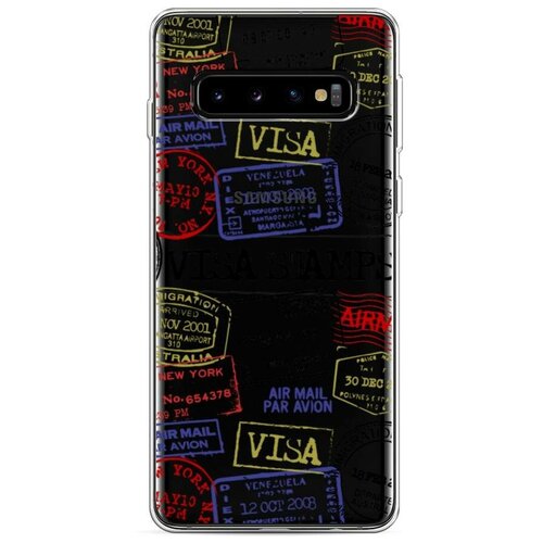 Силиконовый чехол Рим зарисовки на Samsung Galaxy S10 / Са