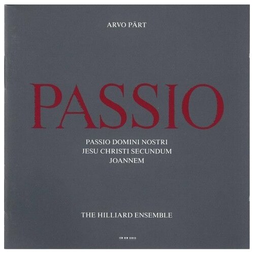 Компакт-Диски, ECM NEW SERIES, ARVO PART - PASSIO (CD)