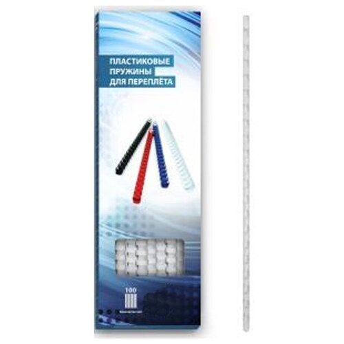 Пружины для переплета Bulros 12мм 100шт White