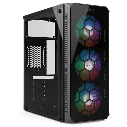 Корпус для компьютера Hiper HG- C103RGB EREBOS без БП Black