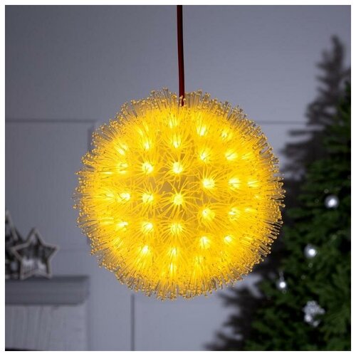 Фигура пластиковая Ёжик D=18 см, 220В, 100 LED, Т/белый 50