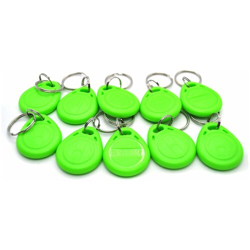 Набор не перезаписываемых брелоков ATIS RFID KEYFOB EM Green