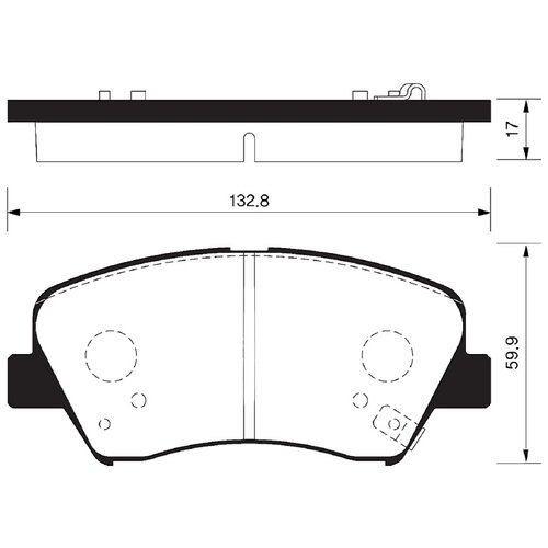 Дисковые тормозные колодки передние SANGSIN BRAKE SP1397 (4