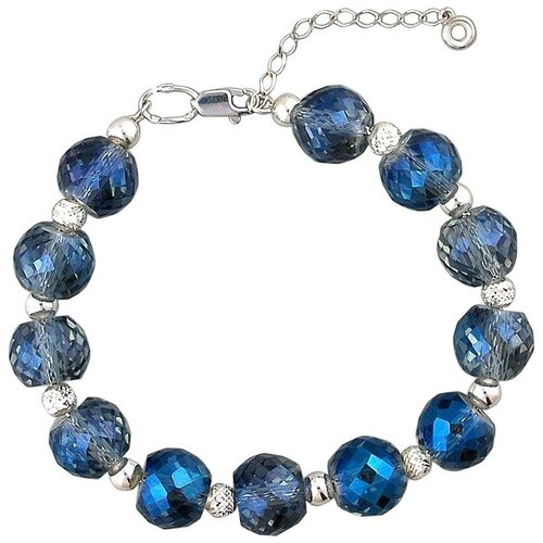 Браслет с 12 кристаллами swarovski из серебра 01Б252234-1 Эс